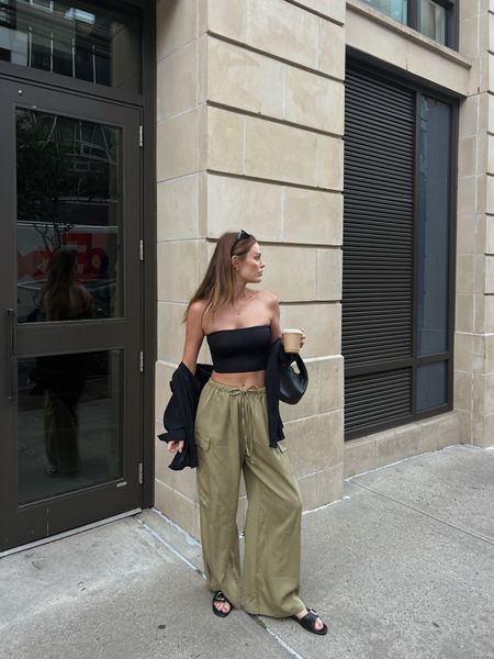 Reformation cargo pants outfit 
