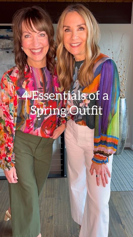 SPRING ESSENTIALS: We’ve got spring fever!😎🌷 Here’s our must-haves for a stylish spring outfit!
1️⃣A pretty long sleeve blouse: a floral is nice, but anything in a bright color will do!
2️⃣The perfect crop pants: this bestselling wide leg style looks good on everyone!
3️⃣A neutral sandal: Our @kaanas heels are so versatile with everything from jeans to dresses! They also come in a flat heel style. 
4️⃣Chic sunglasses: We’ve found an affordable pair that looks and feels designer! 
HOW TO SHOP:
—Comment “LINKS” and we’ll send outfit links to your DM
—OR click on link in bio to shop on the @shop.ltk app or on our Lastseenwearing.com website 
—Watch our stories for links!🛍️

#LTKstyletip #LTKworkwear #LTKfindsunder50