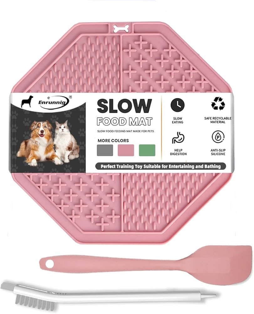 Lick Mat for Dogs and Cats Slow Feeder mats Non-Slip Design with Suction Cups, Premium Lick Pads ... | Amazon (US)