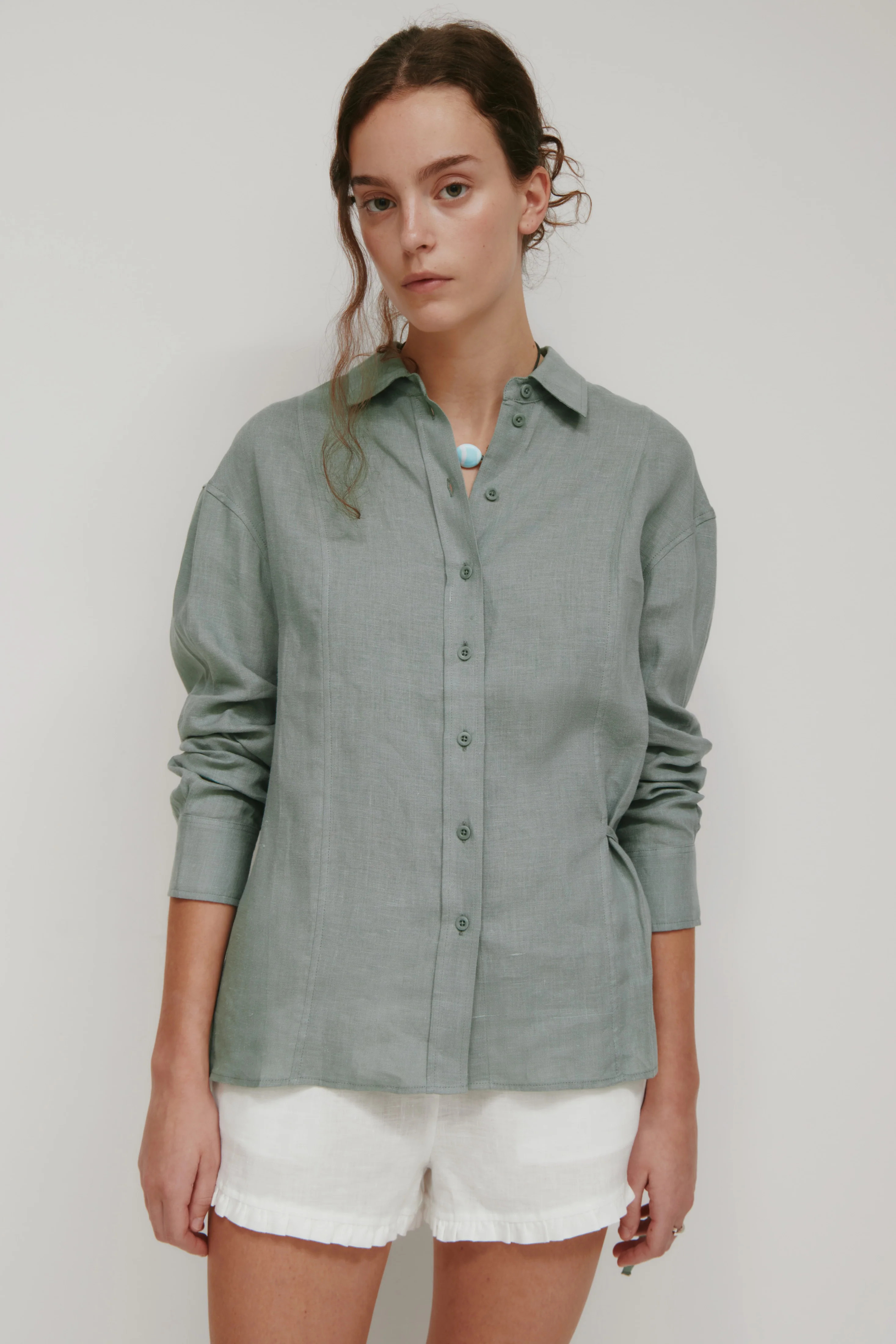 Women's Sila Linen Tie Shirt | Kotn | Kotn