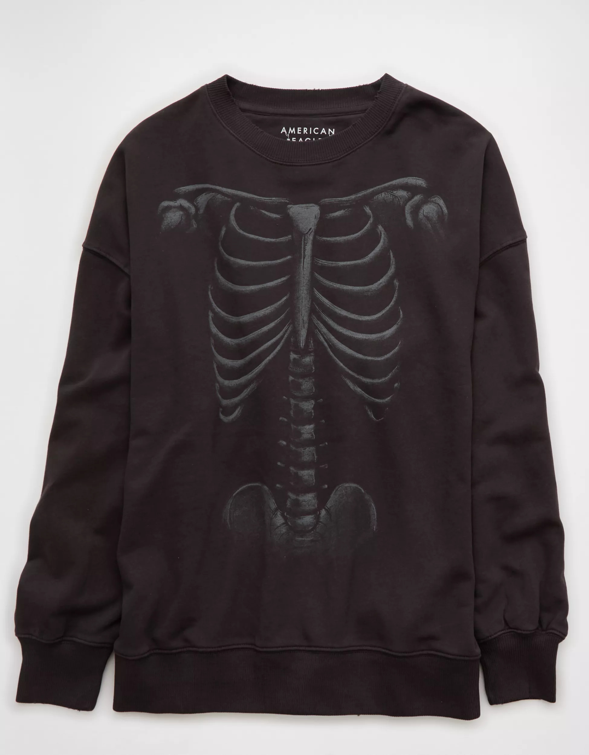 AE Halloween Oversized Graphic Crew Neck Sweatshirt | American Eagle Outfitters (US & CA)