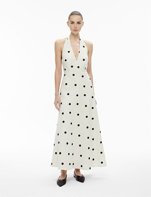 Spot Halter Maxi Dress | David Jones (Australia & New Zealand)