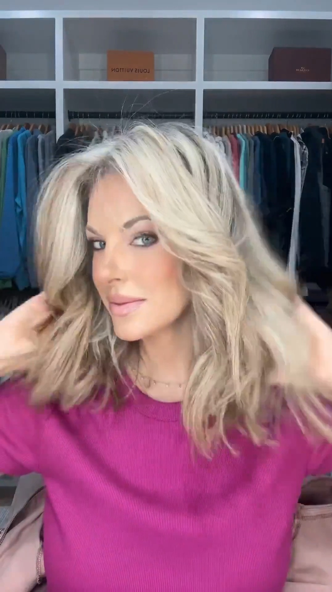 This ➡️ That hair transformation and we are taming the new mane ✨💁🏼‍♀️

From fresh cut + extra volume to smooth, polished, and styled — this routine is how I take my hair from air-dried chaos to soft, bouncy, frizz-free glam. Sharing the exact products I used to define, smooth, add shine, and lock in the style.

If you’re looking for:
• hair transformation routine
• how to tame frizzy hair
• blowout at home products
• volume without stiffness
• smooth + shiny hair routine
• everyday hair styling products

Everything is linked so you can recreate this look step-by-step.

Taming the new mane starts with the right lineup — shop all the products I used below 🤍



#LTKgrwm #LTKBeauty #LTKU