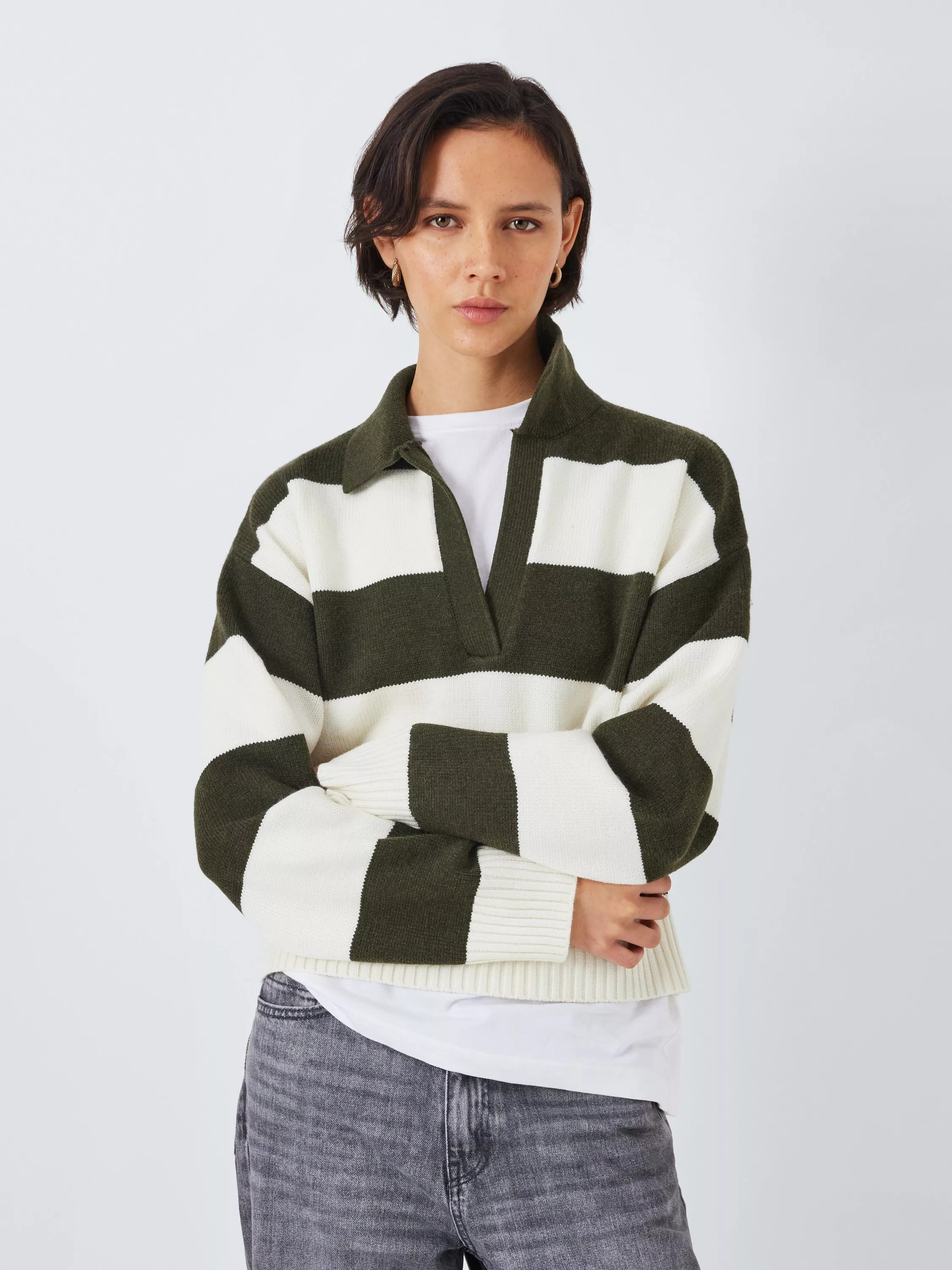 John Lewis ANYDAY Stripe Knitted Rugby Jumper | John Lewis (UK)