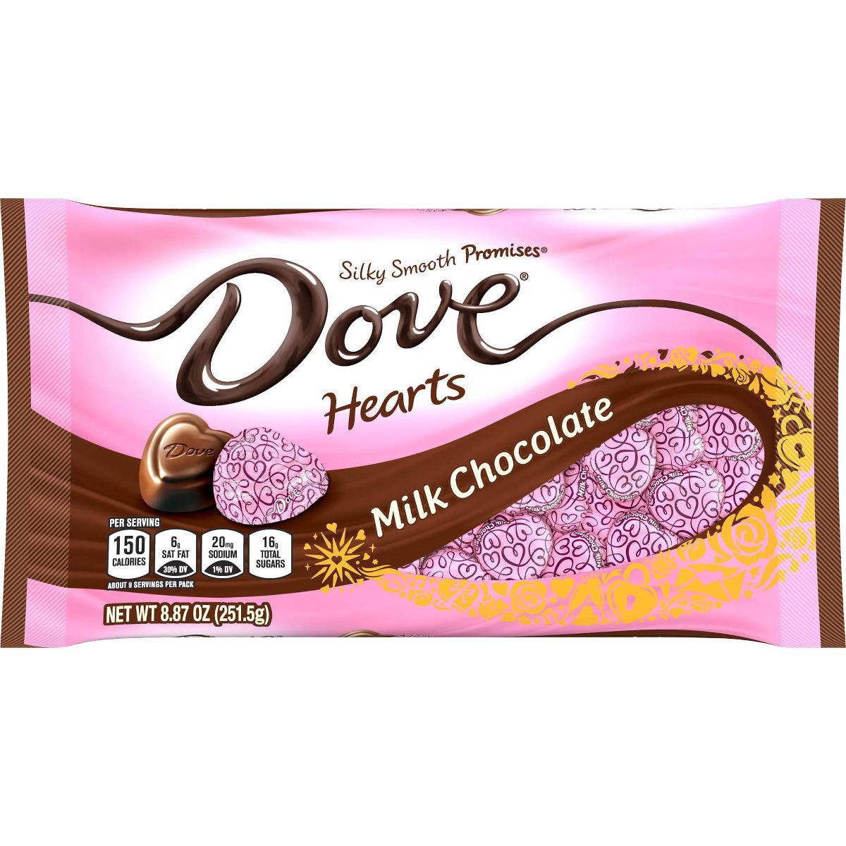 Dove Valentine's Milk Chocolate Hearts - 8.87oz | Target