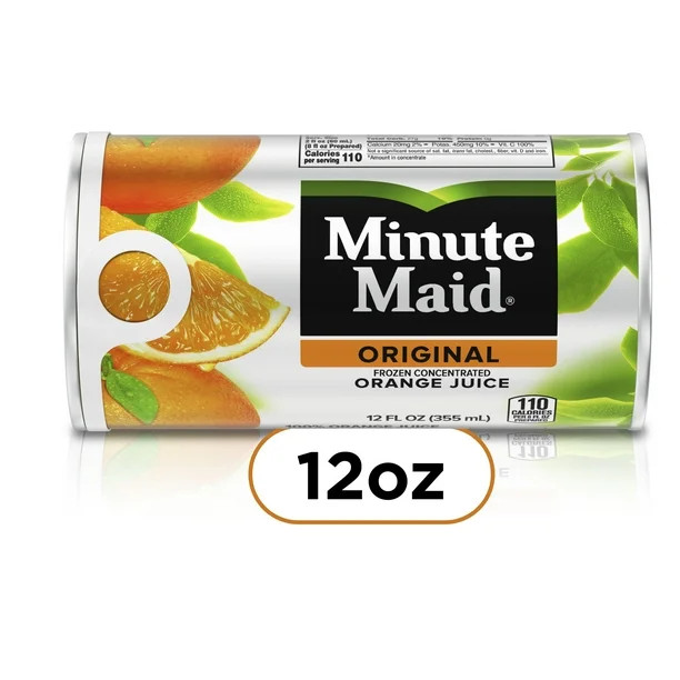 Minute Maid Original Orange Fruit Juice Frozen Concentrate, 12 fl oz Can | Walmart (US)