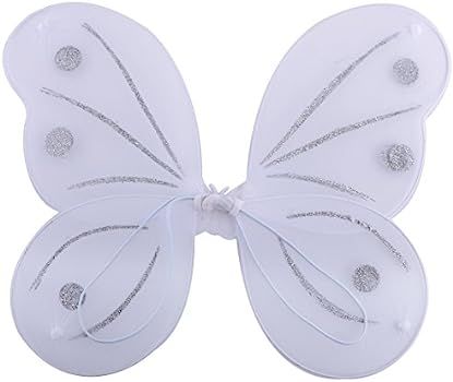 kilofly 6 Sets Princess Fairy Wings Butterfly Angel Costume Dress Up Role Play | Amazon (US)