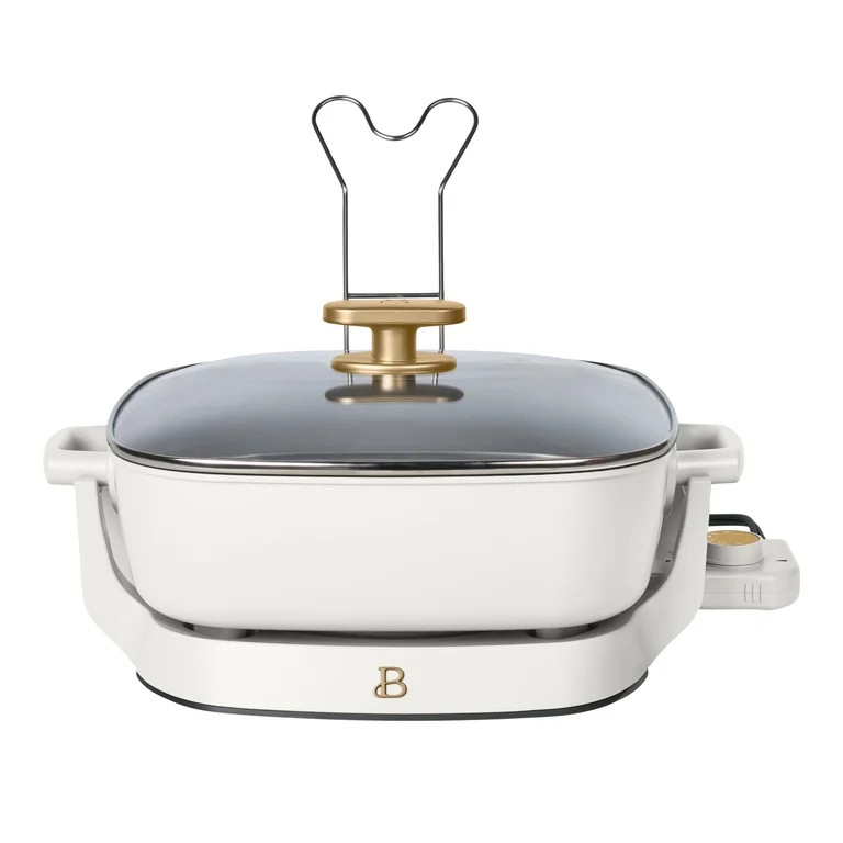 Beautiful 5-in-1, 12" x 12" Detachable Electric Skillet with EverGood Ceramic Nonstick Coating, W... | Walmart (US)