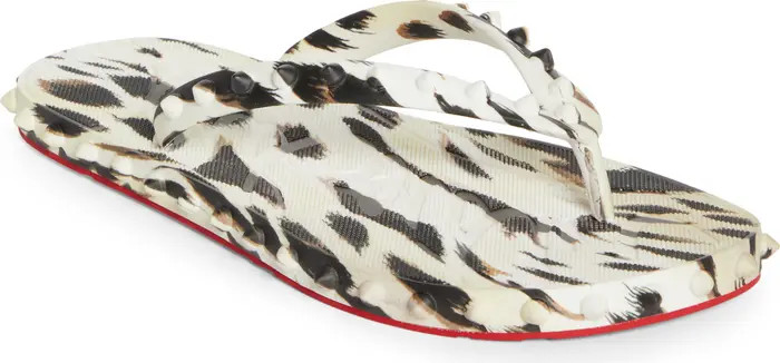Christian Louboutin Super Loubi Donna Flip Flop (Women) | Nordstrom | Nordstrom