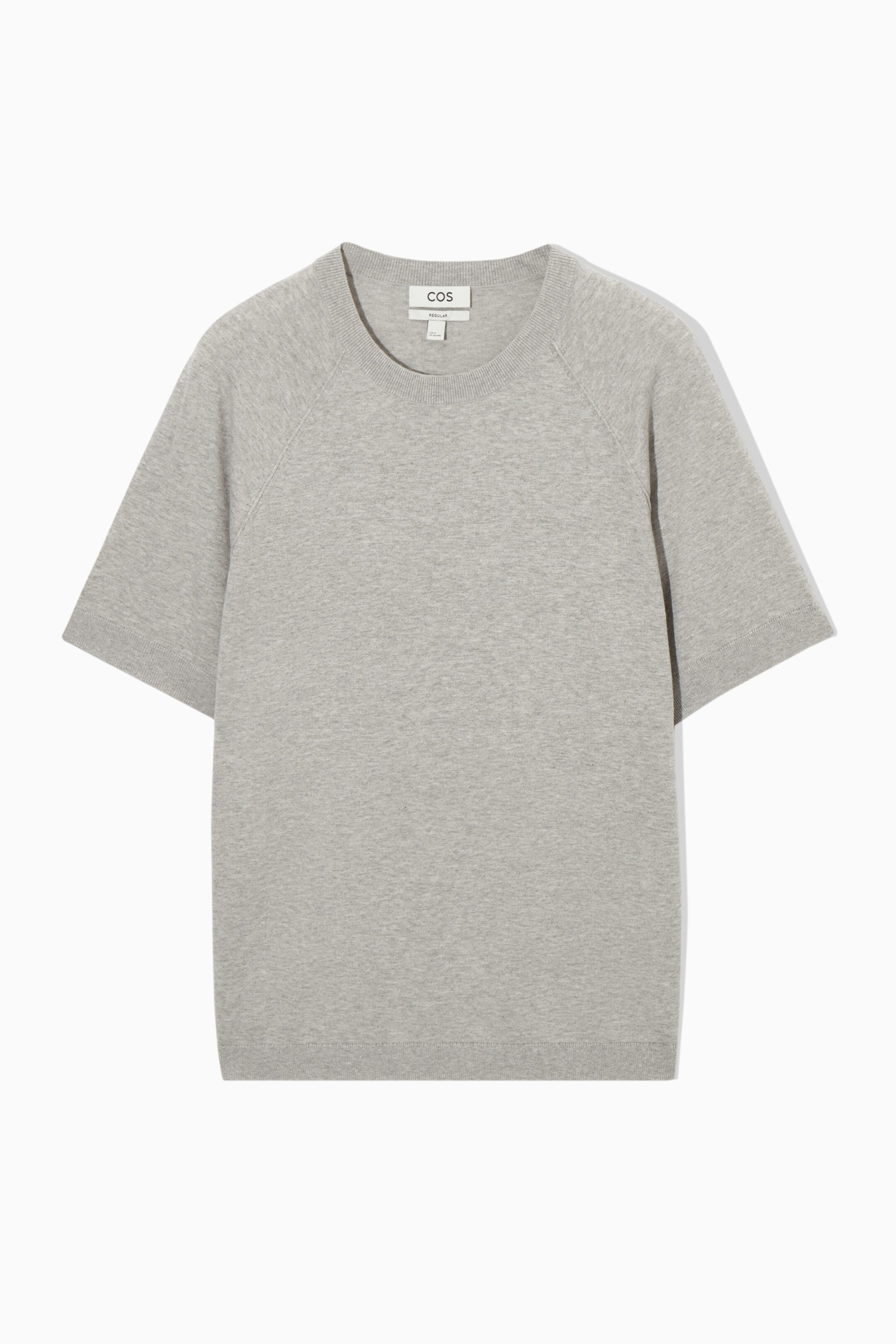 KNITTED CASHMERE-BLEND T-SHIRT | COS (AU)