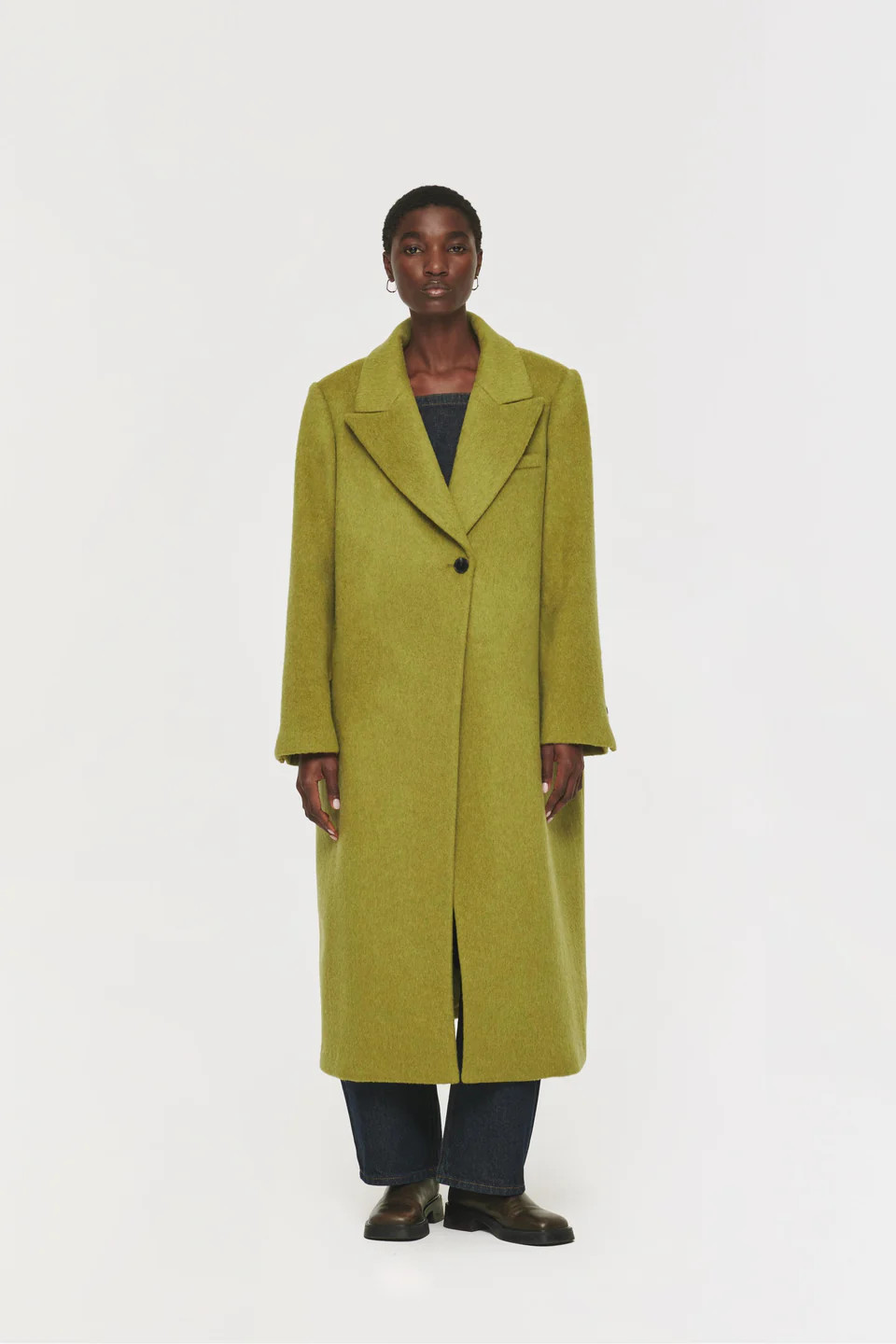 ALIGNE Wool Winter Coat in Green | Stella | ALIGNE UK & EU