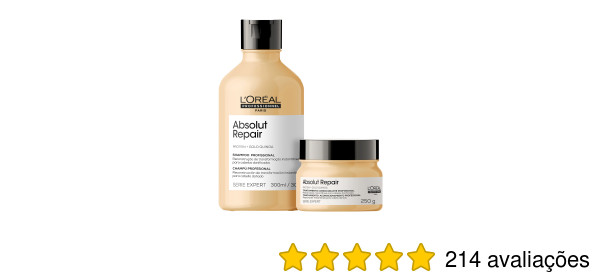 Kit L'Oréal Professionnel Serie Expert Absolut Repair Gold Quinoa + Protein Instant Resurfacing ... | Beleza Na Web (BR)