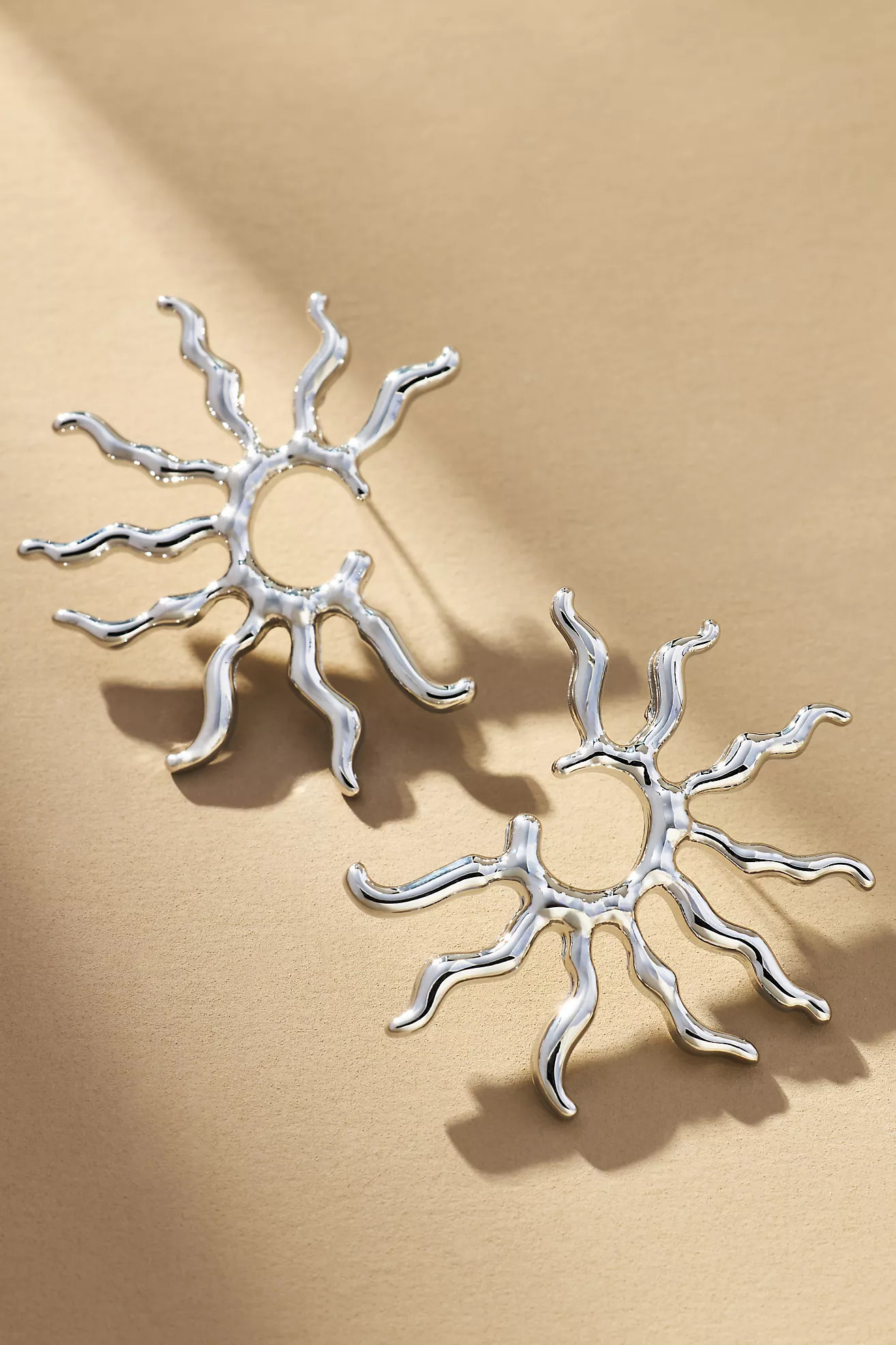 Sunburst Squiggle Post Earrings | Anthropologie (US)
