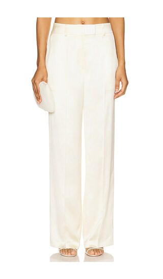 Bevza Bra Closure Trousers in Cream. - size S | Revolve Clothing (Global)