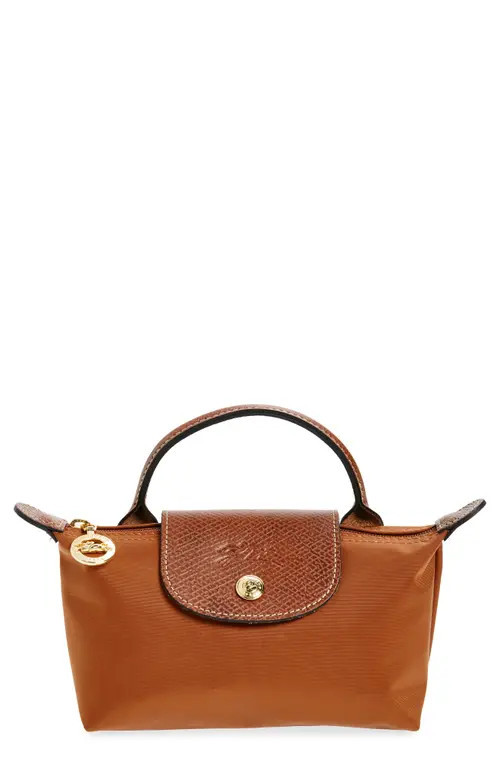 Longchamp Le Pliage Cosmetics Case in Cognac at Nordstrom | Nordstrom