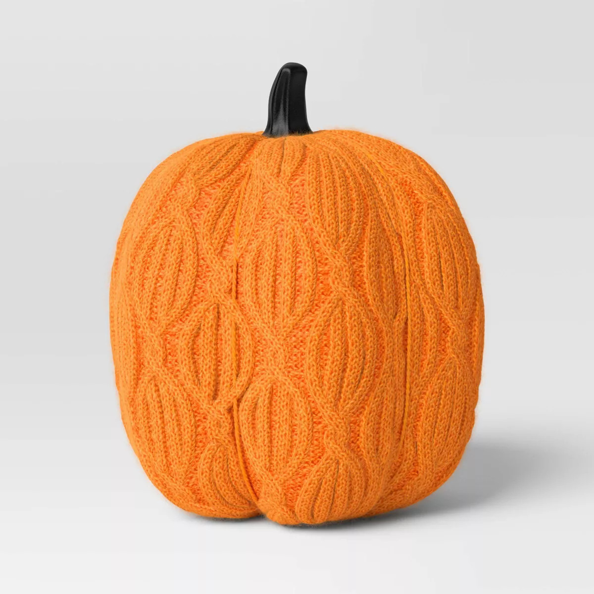 8.75" Halloween Knit Quail Tail Cable Pumpkin Orange - Hyde & EEK! Boutique™: Indoor Decor | Target