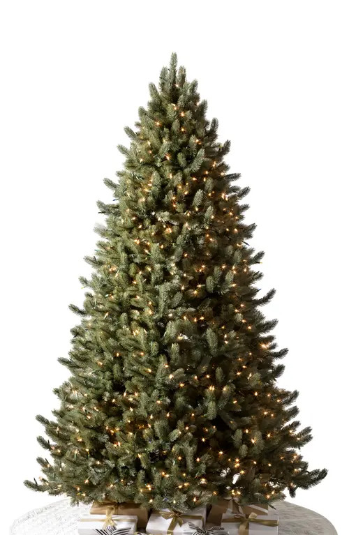 Balsam Hill 7.5-Foot Artificial LED Light Vermont White Spruce Flip Tree in Led Clear at Nordstrom | Nordstrom