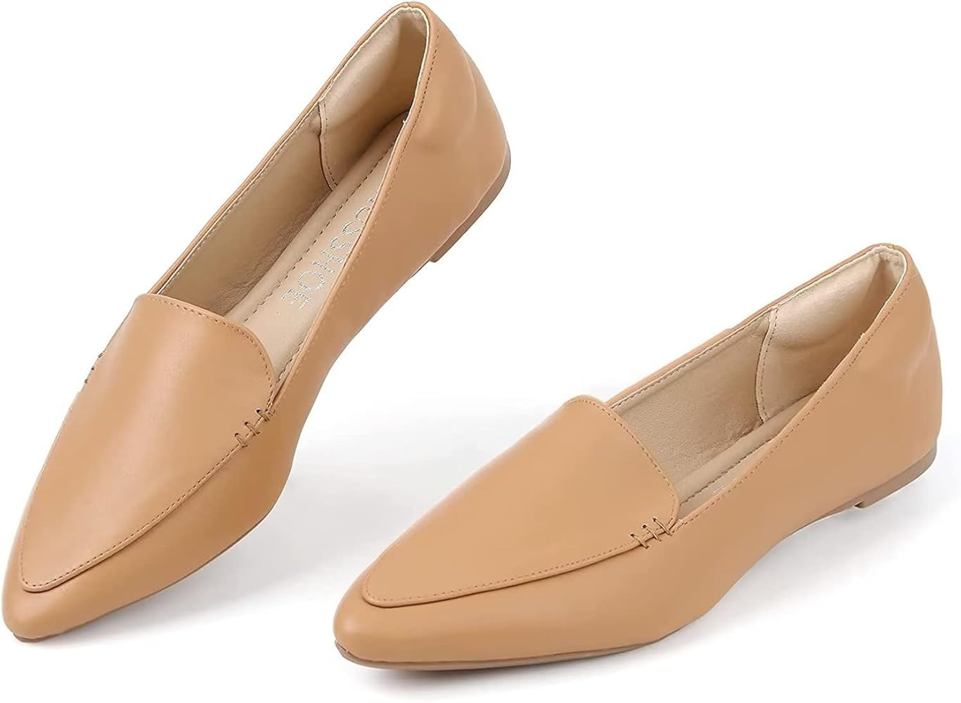 MUSSHOE Loafers for Women Comfortable Pointed Toe Women's Loafers & Slip-ons Women's Flats | Amazon (US)