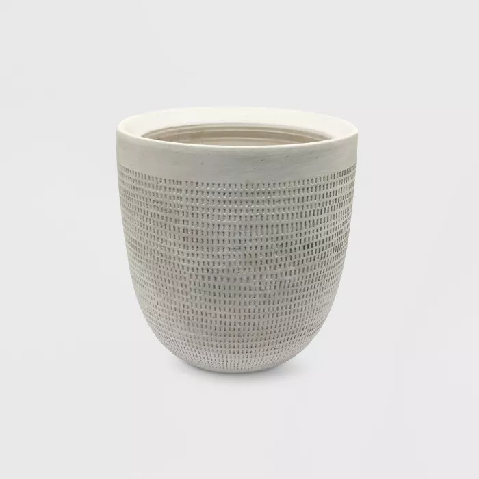 Textured Ceramic Planter White - Project 62™ | Target
