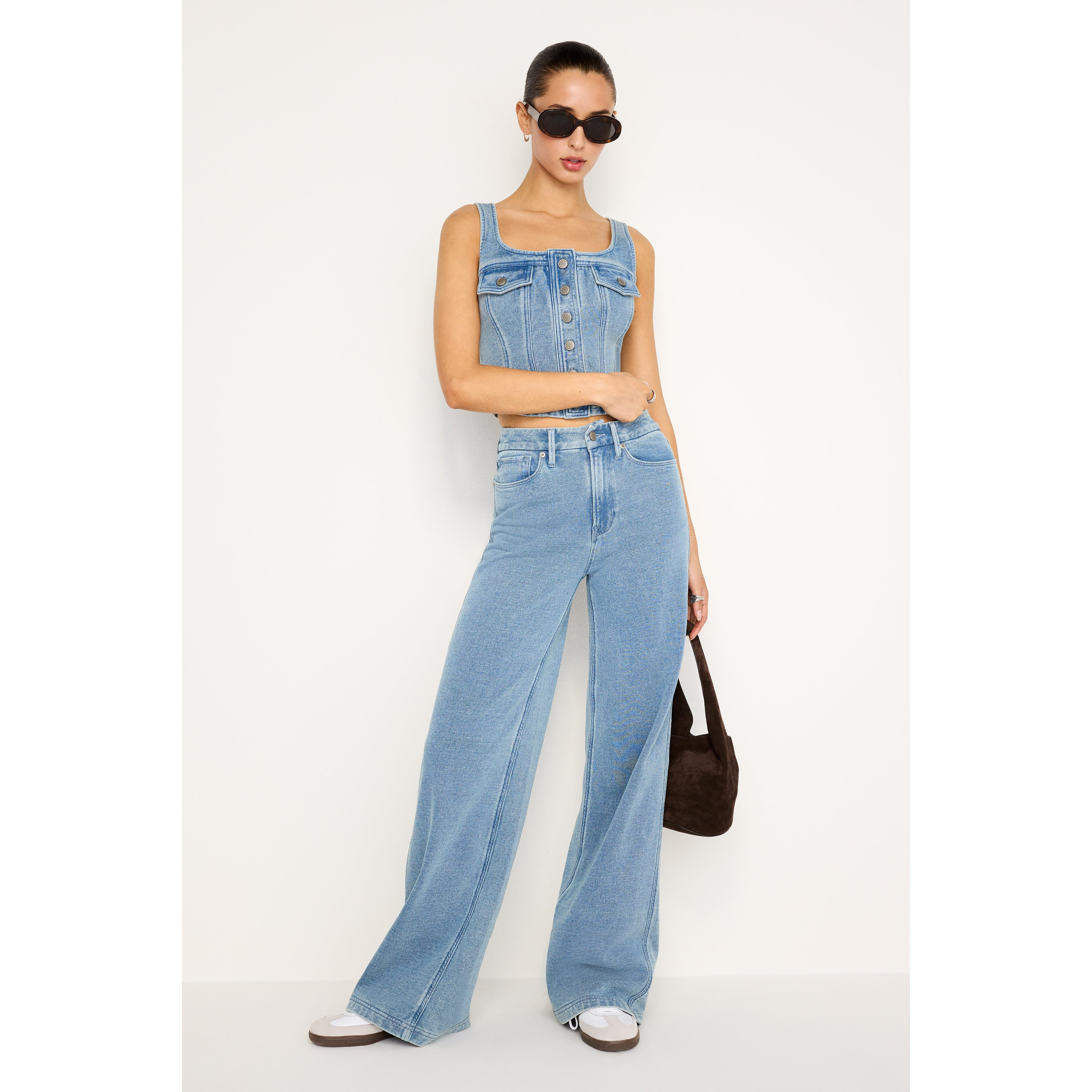 Women's Jeanius Good Skate Sweatpants | Indigo, Size 2 | Good American by Khlo� Kardashian | Good American