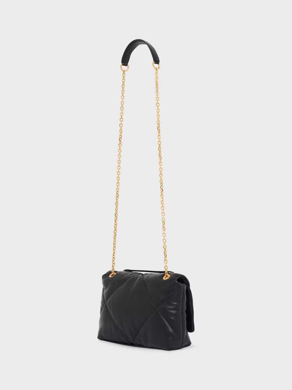 Gerard Darel Le Fanny Quilted Pure Leather Bag, Black | John Lewis (UK)