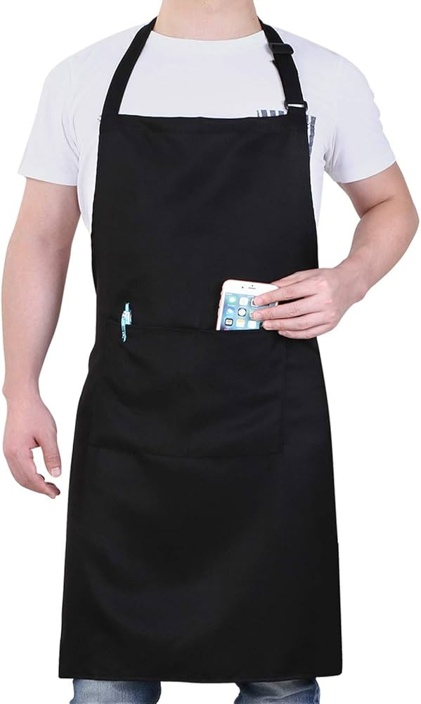 Will Well Chef Apron for Men and Women Professional for Cooking With Pockets - Adjustable - Bib A... | Amazon (US)