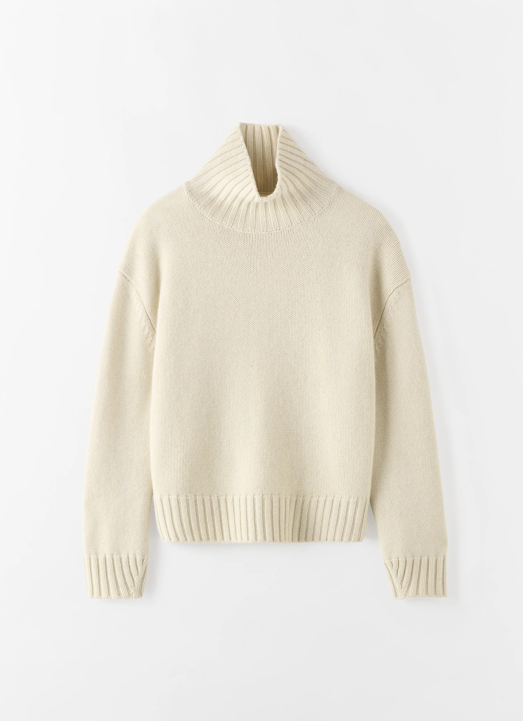 Nola Turtleneck Sweater, vanilla | Almada Label
