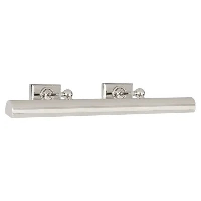 Visual Comfort Cabinet Maker's Modern Polished Nickel Picture Light Sconce - 24 | Kathy Kuo Home