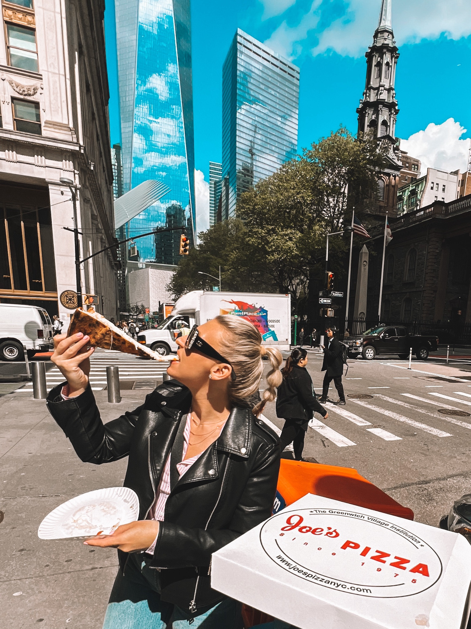 Reposting this most shared outfit from New York during spring last April. My Chanel sunglasses are a must and a capsule leather jacket is always a great idea

#LTKtravel #LTKmidsize #LTKMostLoved