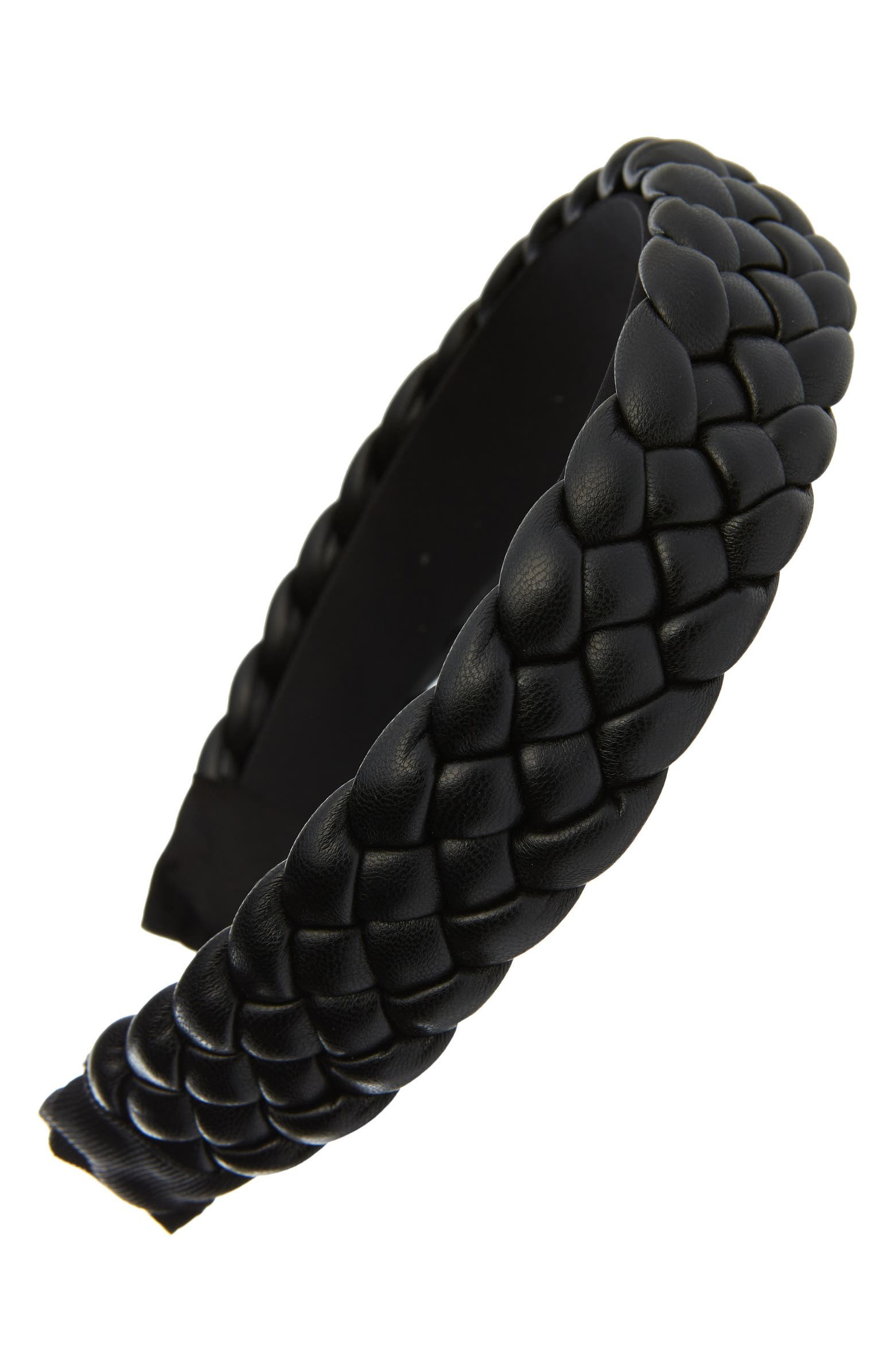 Braided Faux Leather Headband | Nordstrom