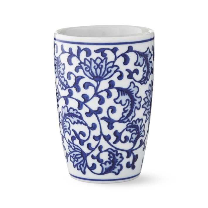 Blue and White Ceramic Toothbrush Holder | Williams-Sonoma