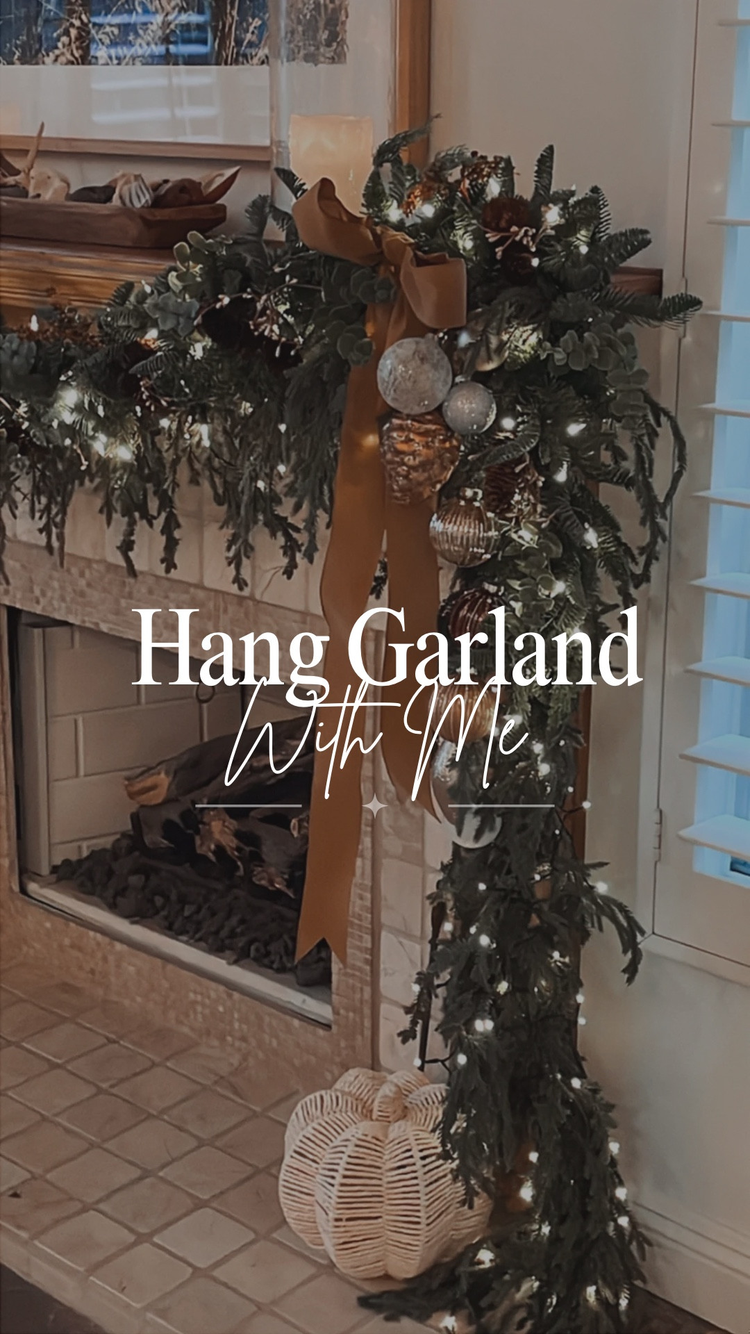 I decided to change up the Christmas garland on my mantel this year. 

I draped two garlands this year and one is off center so that it hangs fully to the floor on one side. 

I also added battery twinkle lights, a velvet bow and some ornaments to the longer side. 

It’s fun to change up your Christmas decor every few years! 👏🏻

#holidayparty #christmas #home #decor #blackfriday 

#LTKCyberWeek #LTKHoliday #LTKHome
