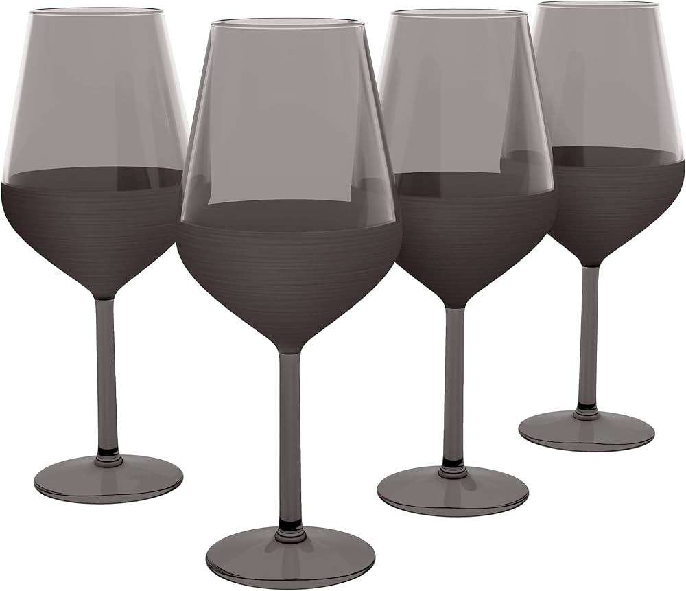 RAKLE – Luxury Matte Black Wine Glasses Set of 4 – 16.5Oz Glass Set Ideal for Special Events,... | Amazon (US)
