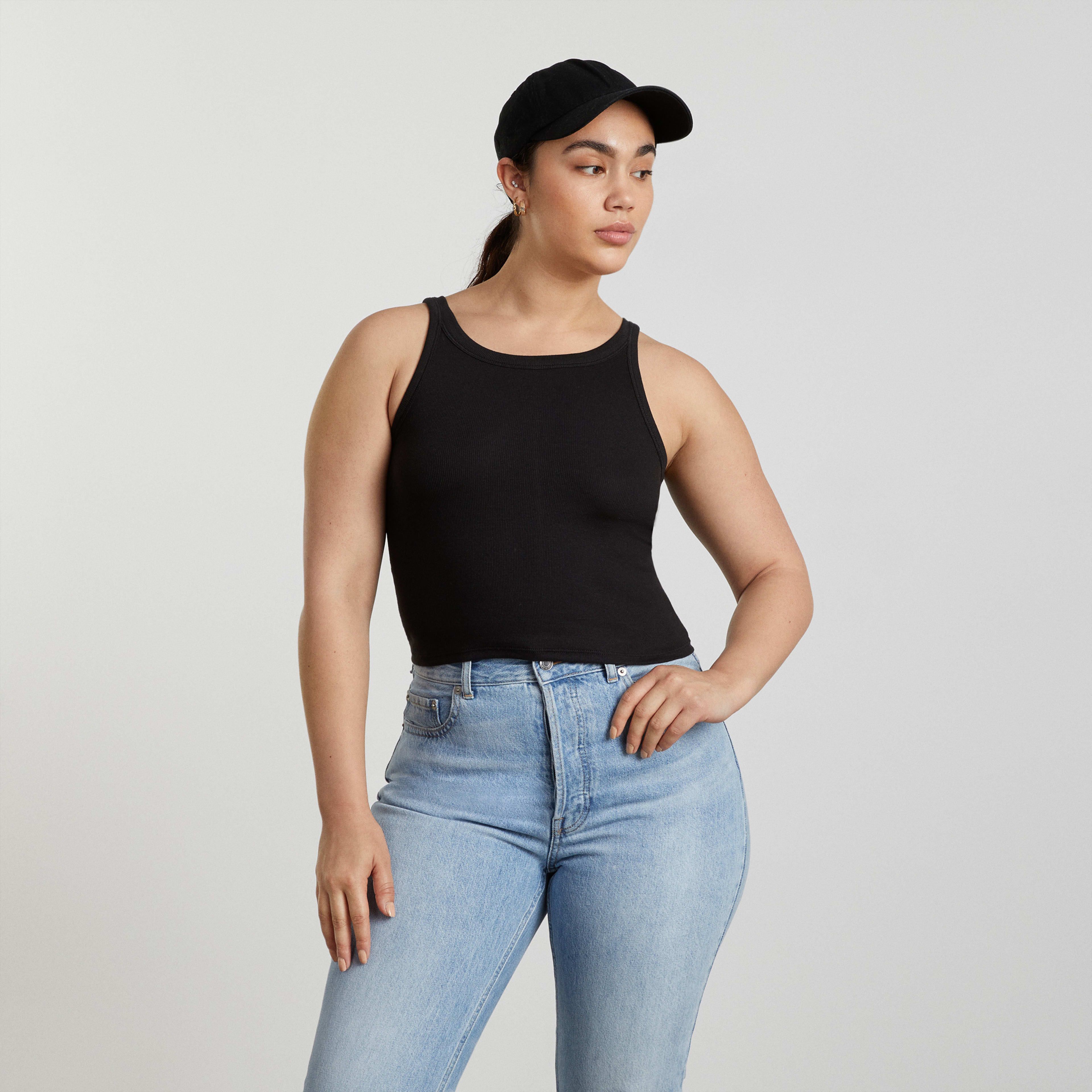 The Pima Micro-Rib Short Tank | Everlane