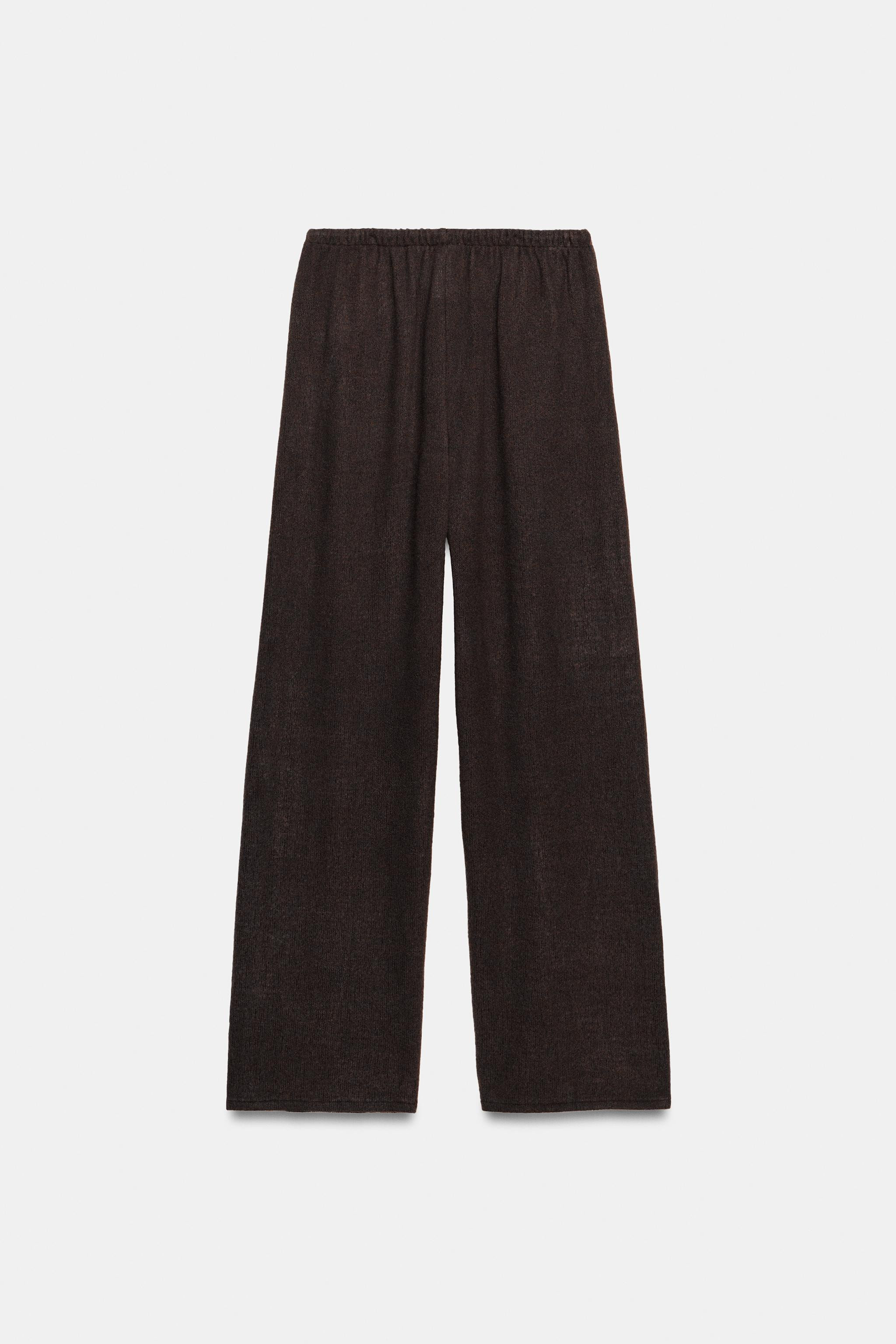 RUSTIC WIDE-LEG TROUSERS | Zara UK