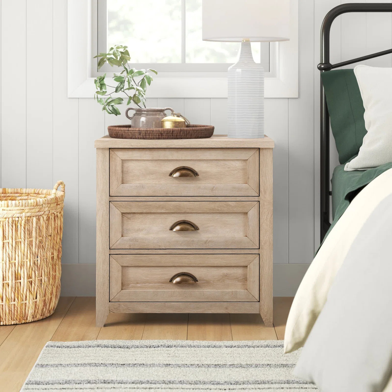 Bevyn Classic Framed 3-Drawer Nightstand | Wayfair North America