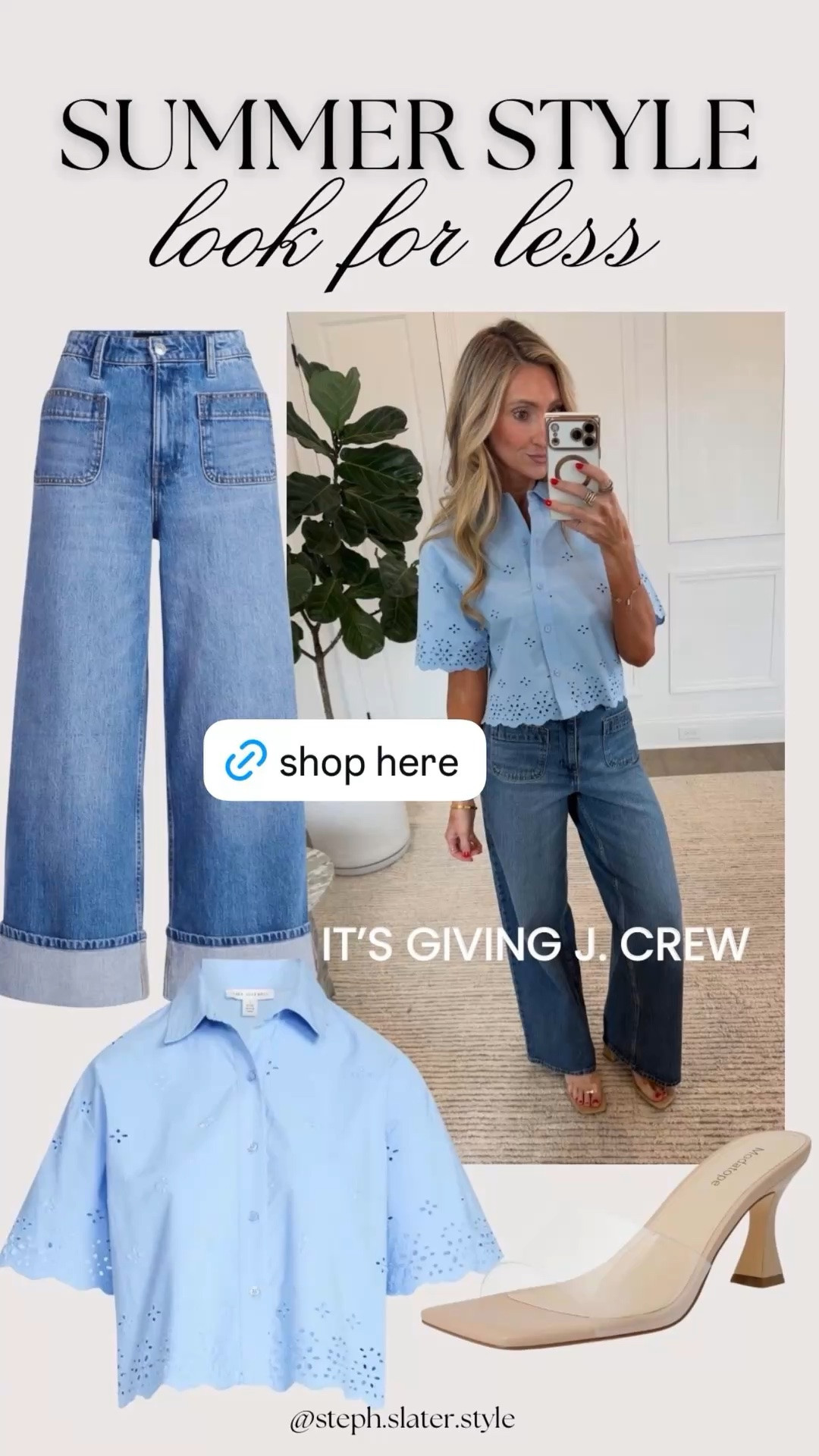 The cutest summer style that looks like it could be from Jcrew 🩵

#LTKootd #LTKgrwm #LTKmomlife