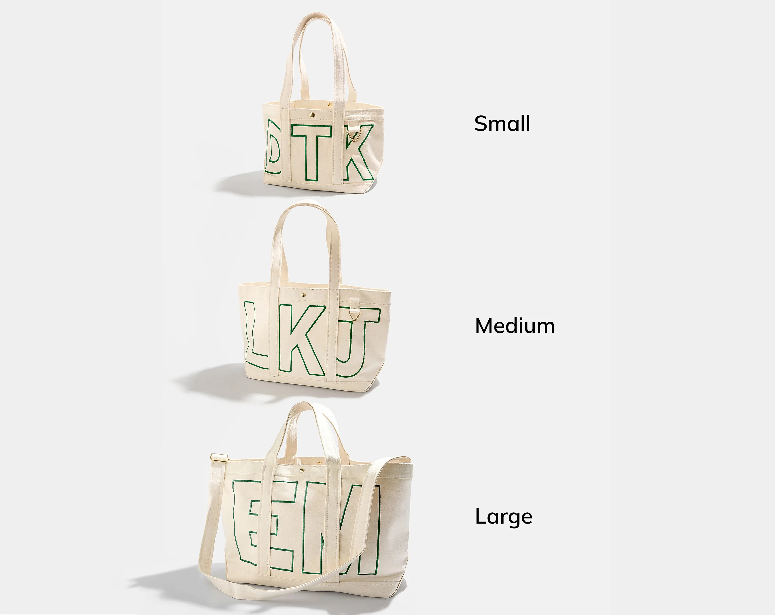 Custom Alpha Tote - Natural Sand | BaubleBar