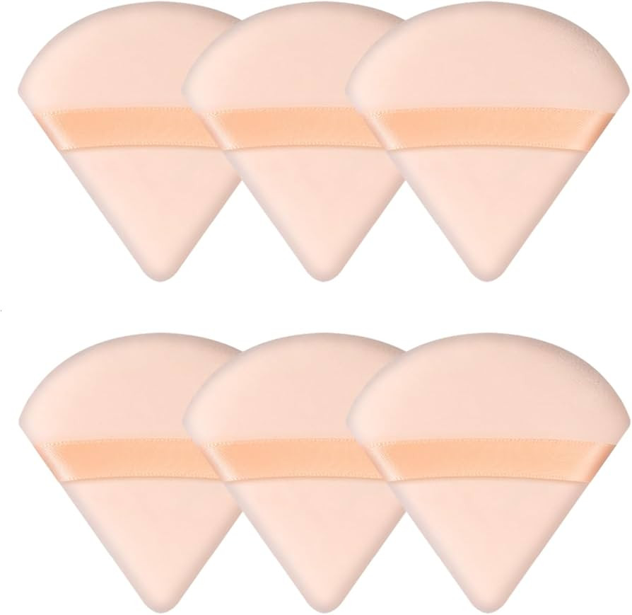 6 Pieces Triangle Powder Puff Soft Makeup Sponge Make Puff for Face Powder Cosmetic Foundation Sp... | Amazon (US)