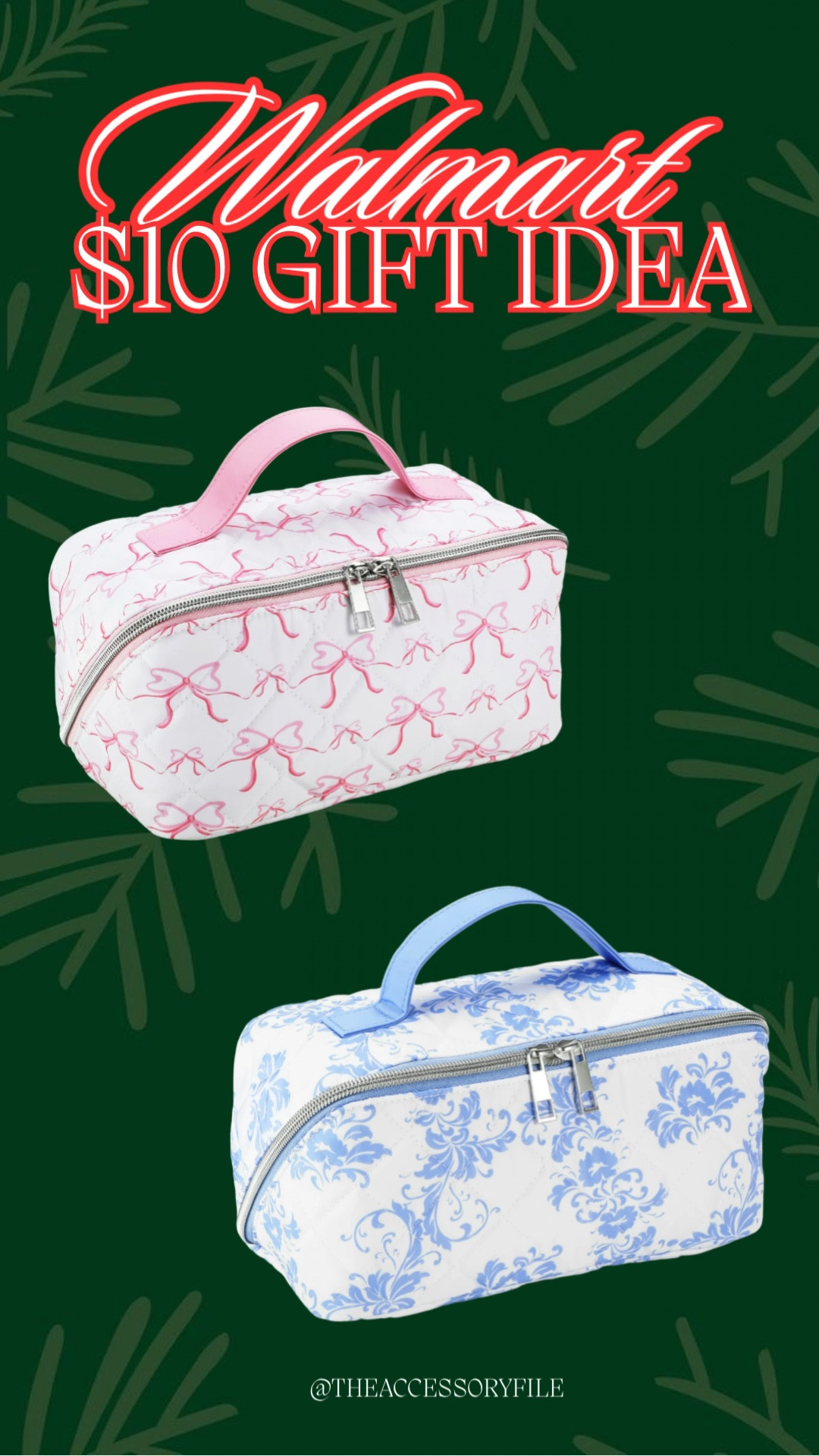 Perfect gifts for her. Also would be a great idea to stuff these bags with small toiletries and makeup goodies and candy! 

Walmart finds, Walmart deals, gifts for her 

#LTKHoliday #LTKGiftGuide #LTKBeauty