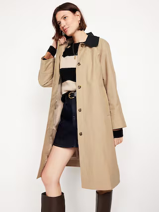Water-Resistant Long Barn Coat | Old Navy (US)