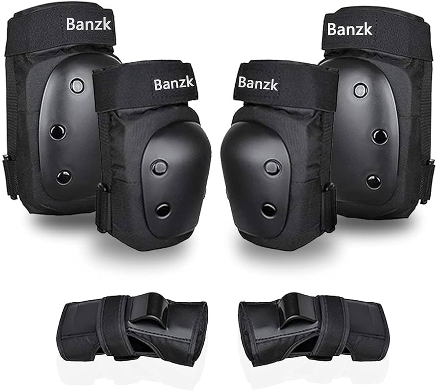 Adult/Child Knee Pads Elbow Pads Wrist Guards 3 in 1 Protective Gear Set for Skateboarding Inline... | Amazon (US)