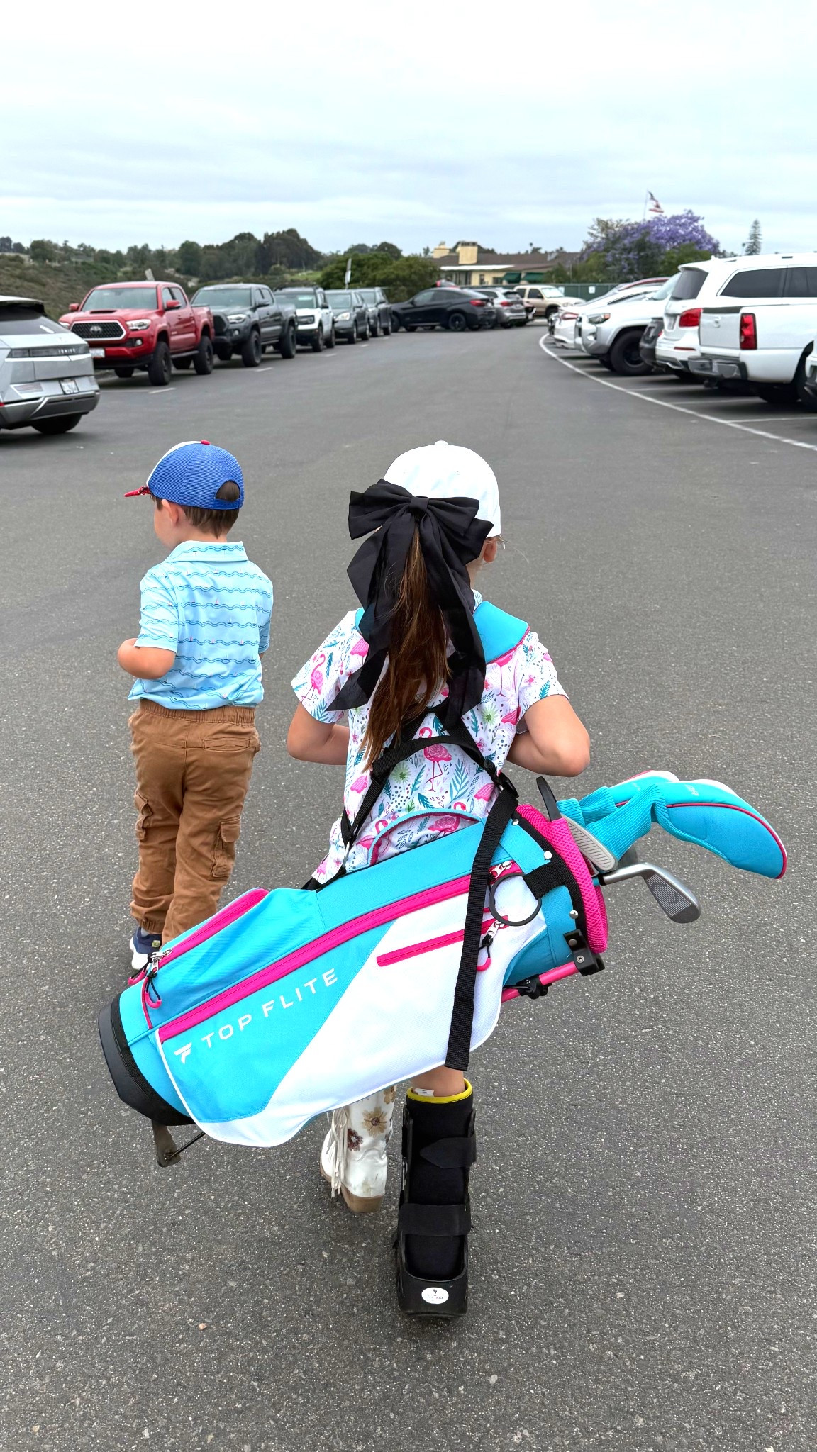 Catching their 6 pm Tee Time after school ⛳️

#LTKActive #LTKFamily #LTKSummerEdit