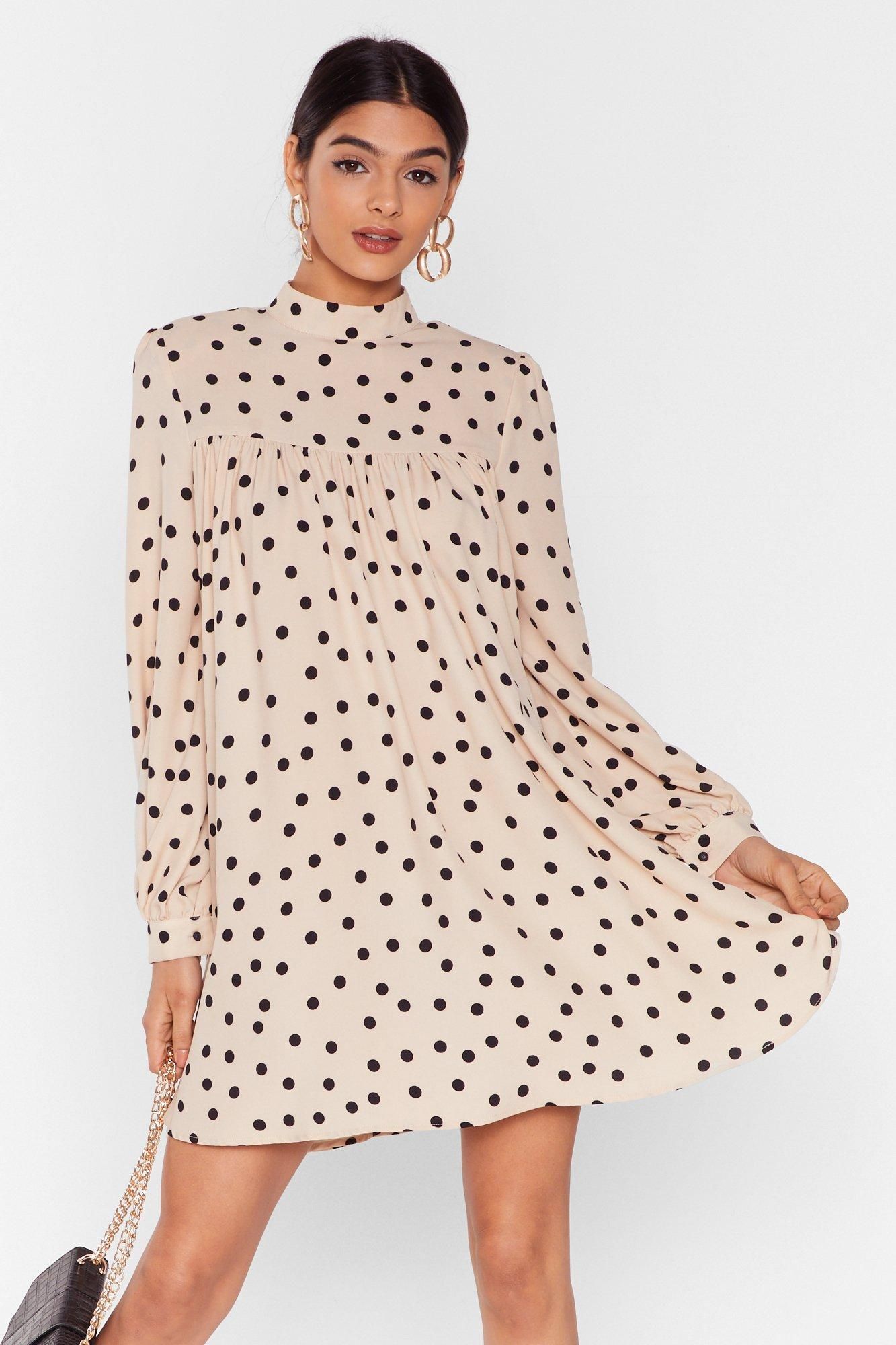 Got a Smock to Say Polka Dot Mini Dress | NastyGal (US & CA)