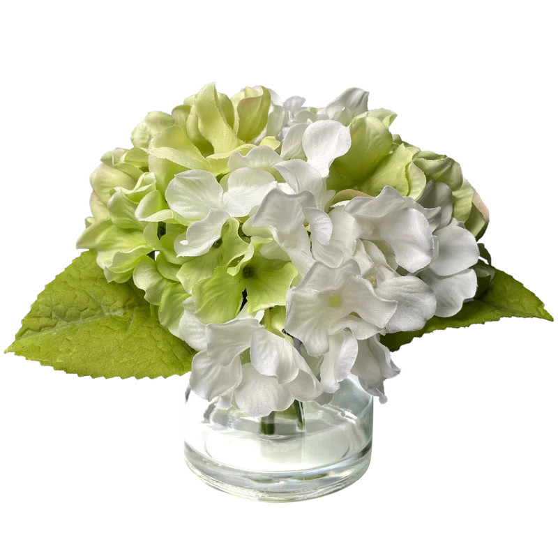 Gaiser Hydrangea Arrangement in Vase | Wayfair North America
