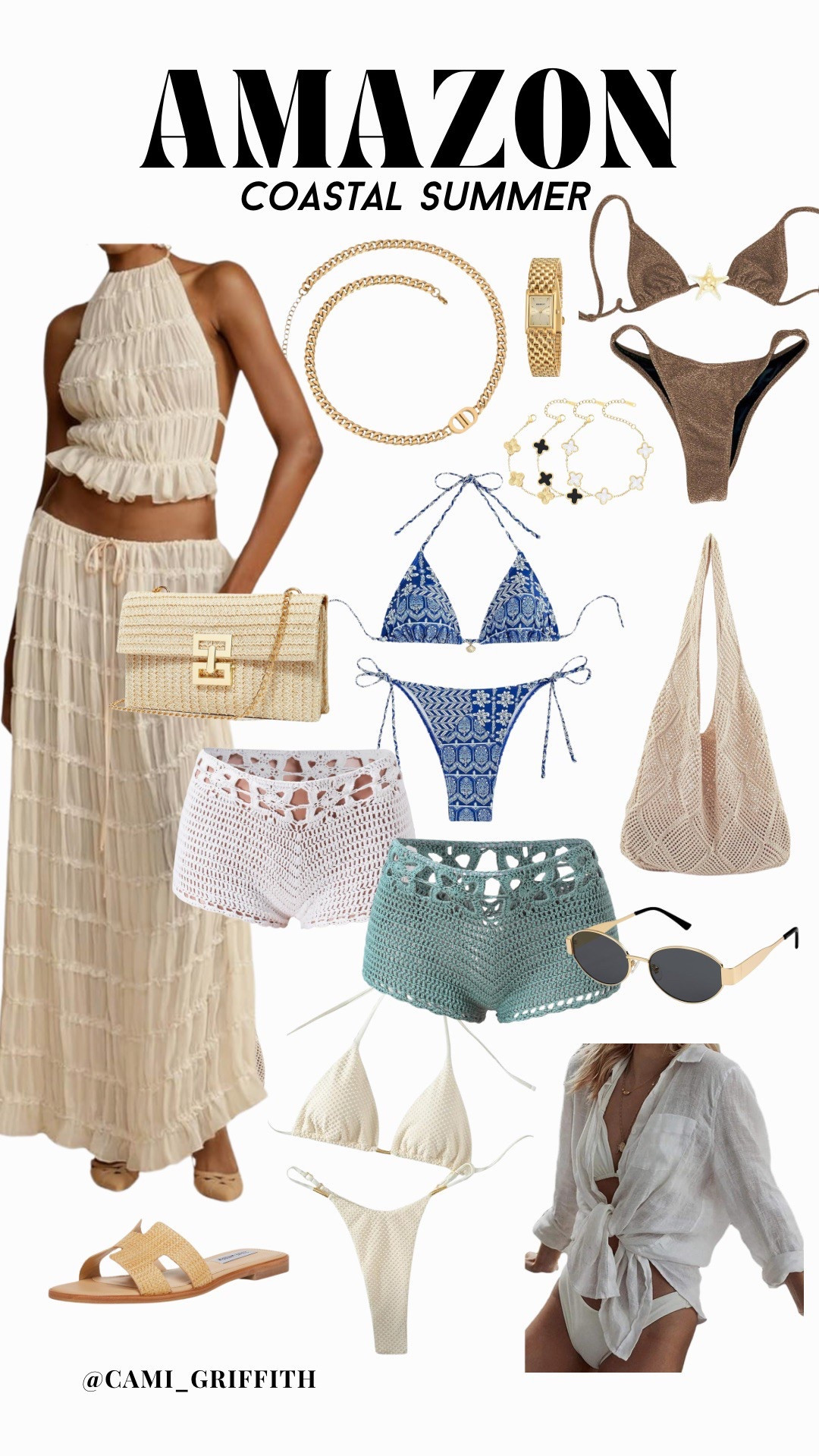 Amazon coastal summer fashion 

Amazon swim
Amazon fashion finds 
Resort wear 
Beach vacation 
Spring break 

#LTKSwim #LTKFindsUnder50 #LTKSeasonal