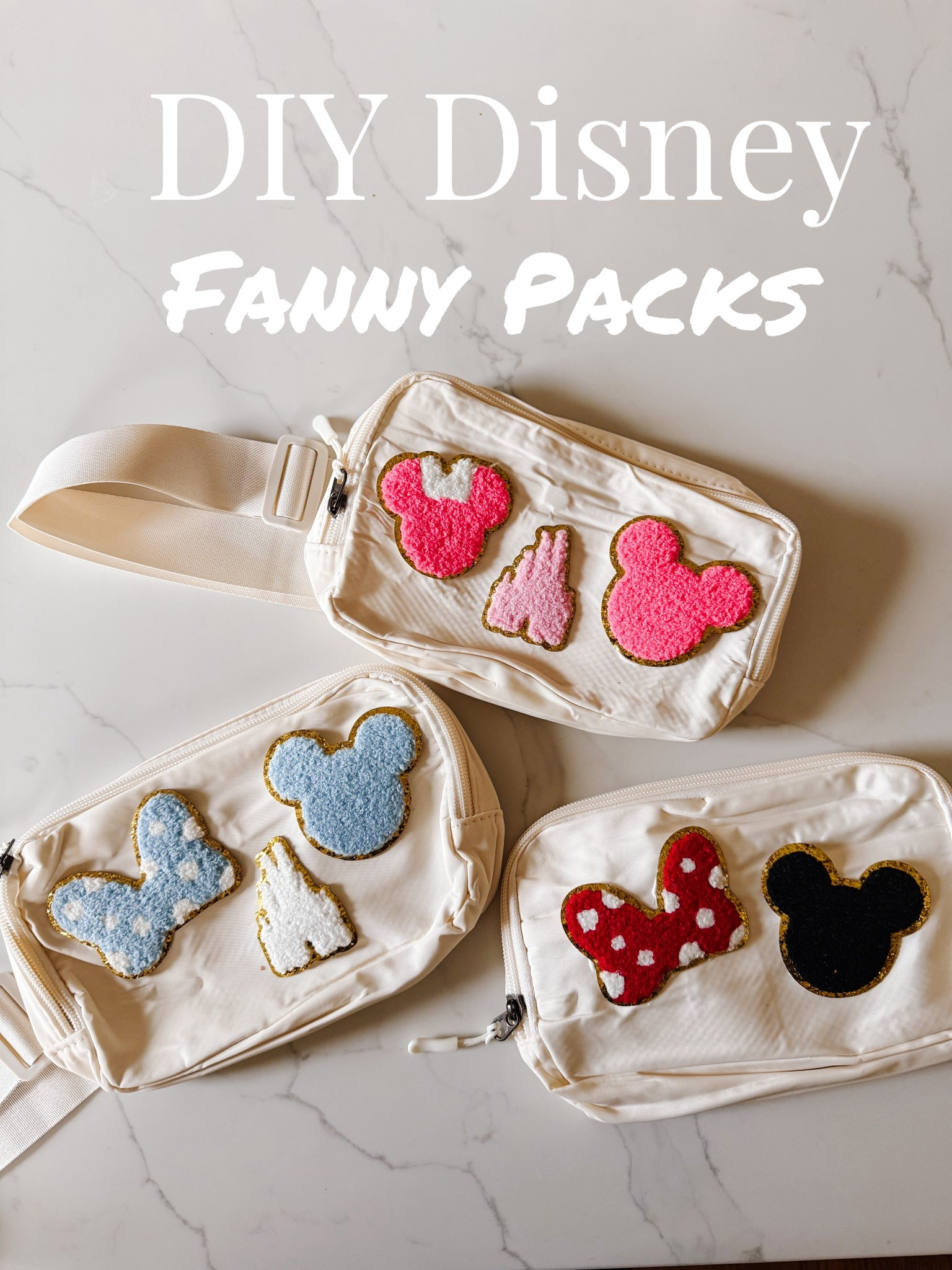 DIY Disney Fanny Packs & all the travel goodies for your kiddos. 