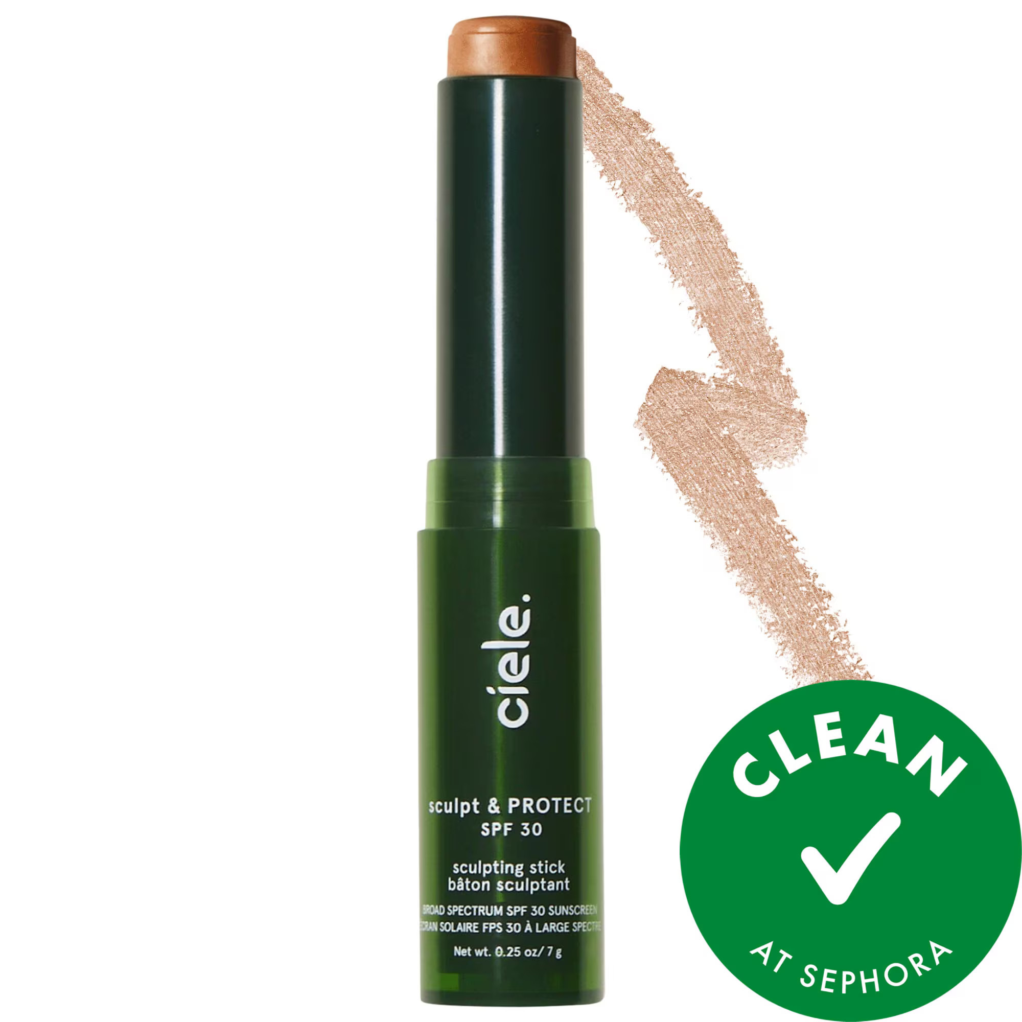ciele sculpt & PROTECT SPF 30+ bronzing cream contour stick 02 Medium 0.25 oz / 7 g | Sephora (US)