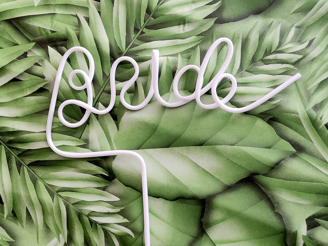 XL Bride + Babe Bachelorette Party Straws, White, Pink and Blush Hen Party Straw, Bride to Be Dri... | Etsy (US)