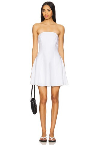 Favorite Daughter The Favorite Mini Linen Dress in Bright White from Revolve.com | Revolve Clothing (Global)